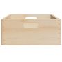 Voir la diapositive 5 : VIDAXL Boîte en bois avec poignees 40x30x13 cm bois de pin massif