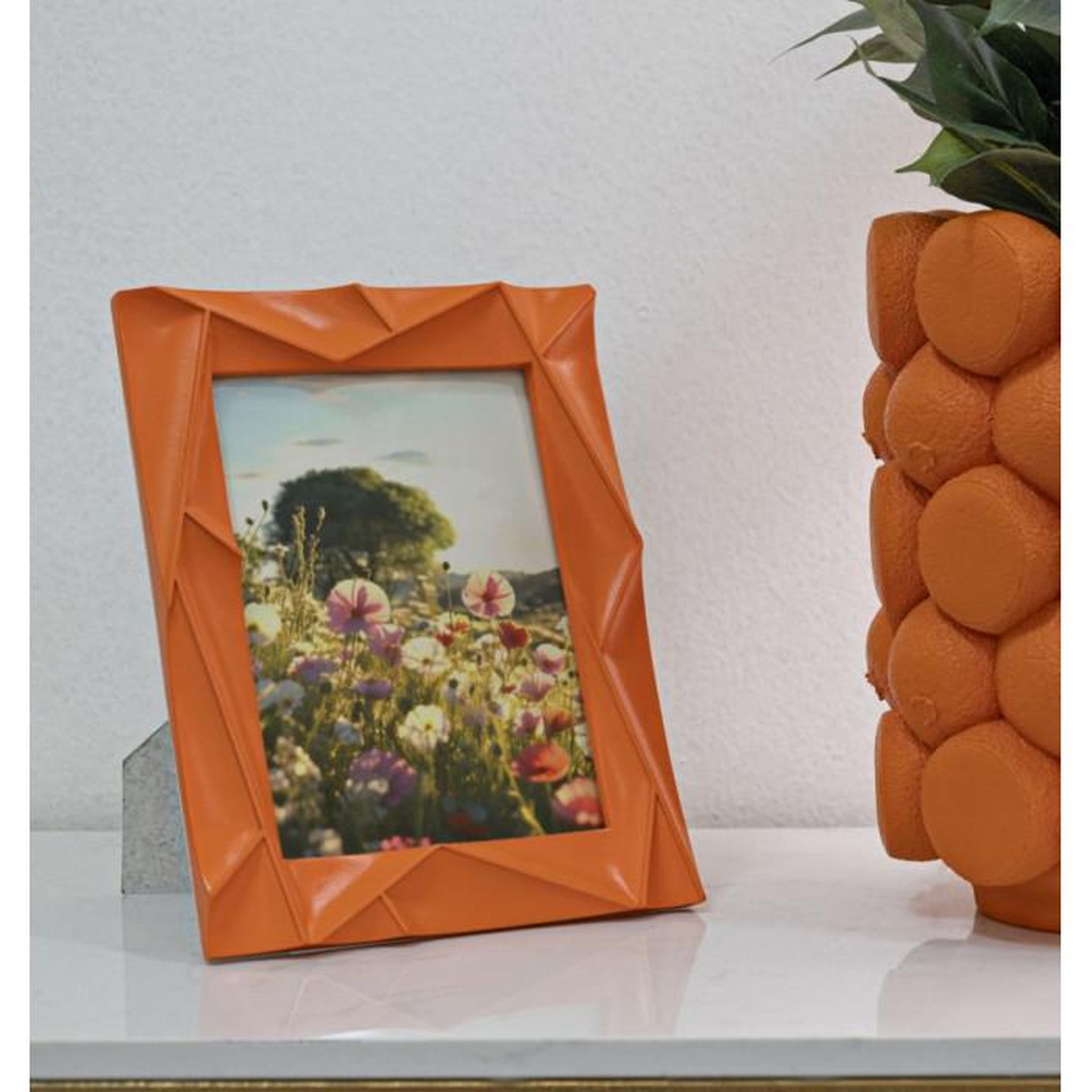 Voir la diapositive 5 : Paris Prix Cadre Photo Déco en Résine  Orangy  15x20cm Orange
