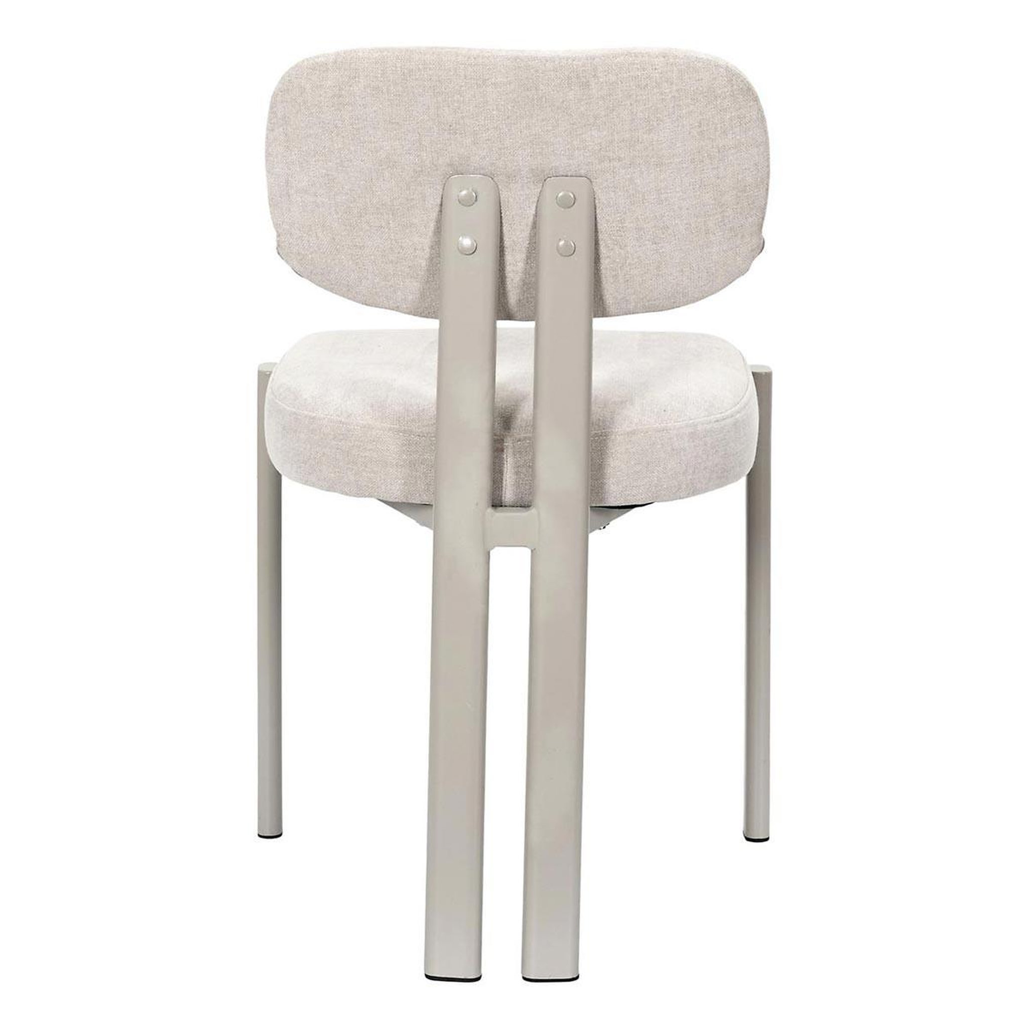 Voir la diapositive 4 : The Home Deco Factory Lot de 2 chaises design  emilia  80cm beige