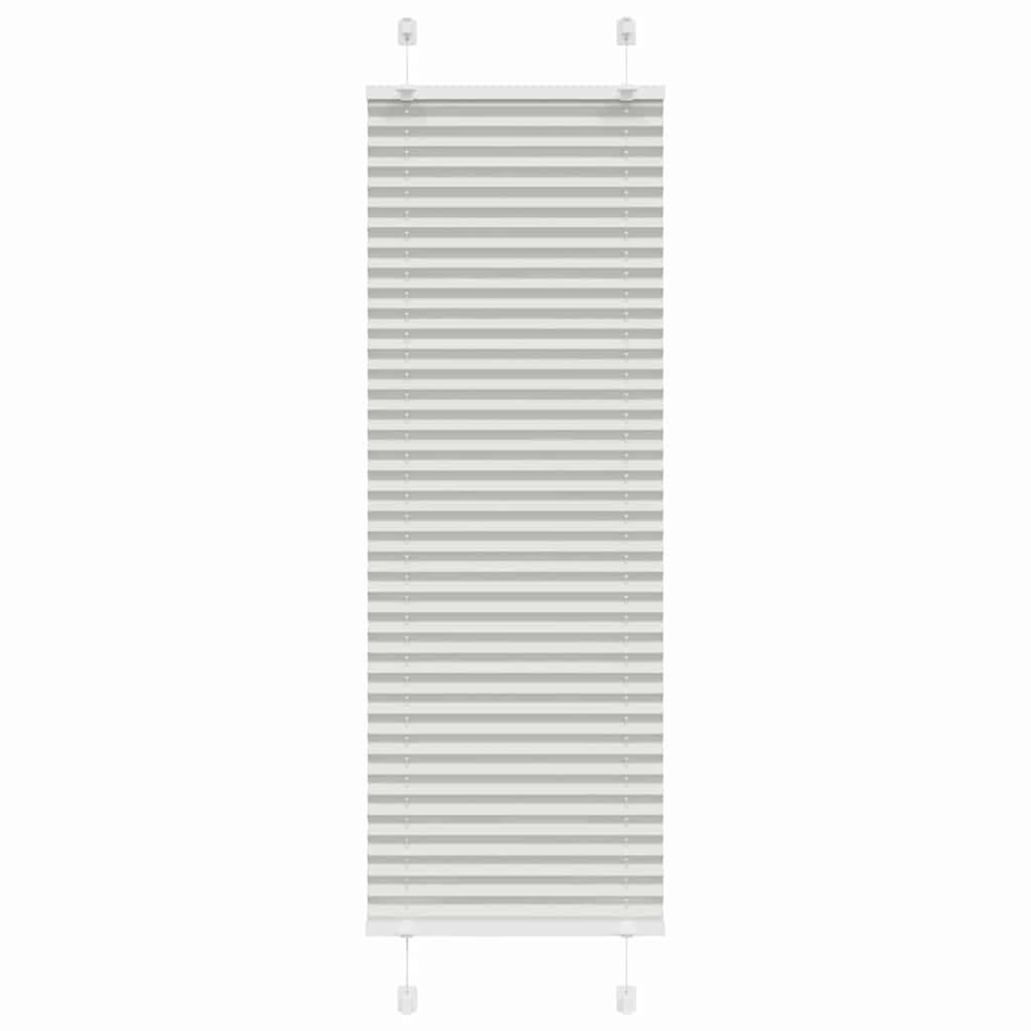 VIDAXL Store plisse gris clair 45x150 cm largeur du tissu 44,4 cm
