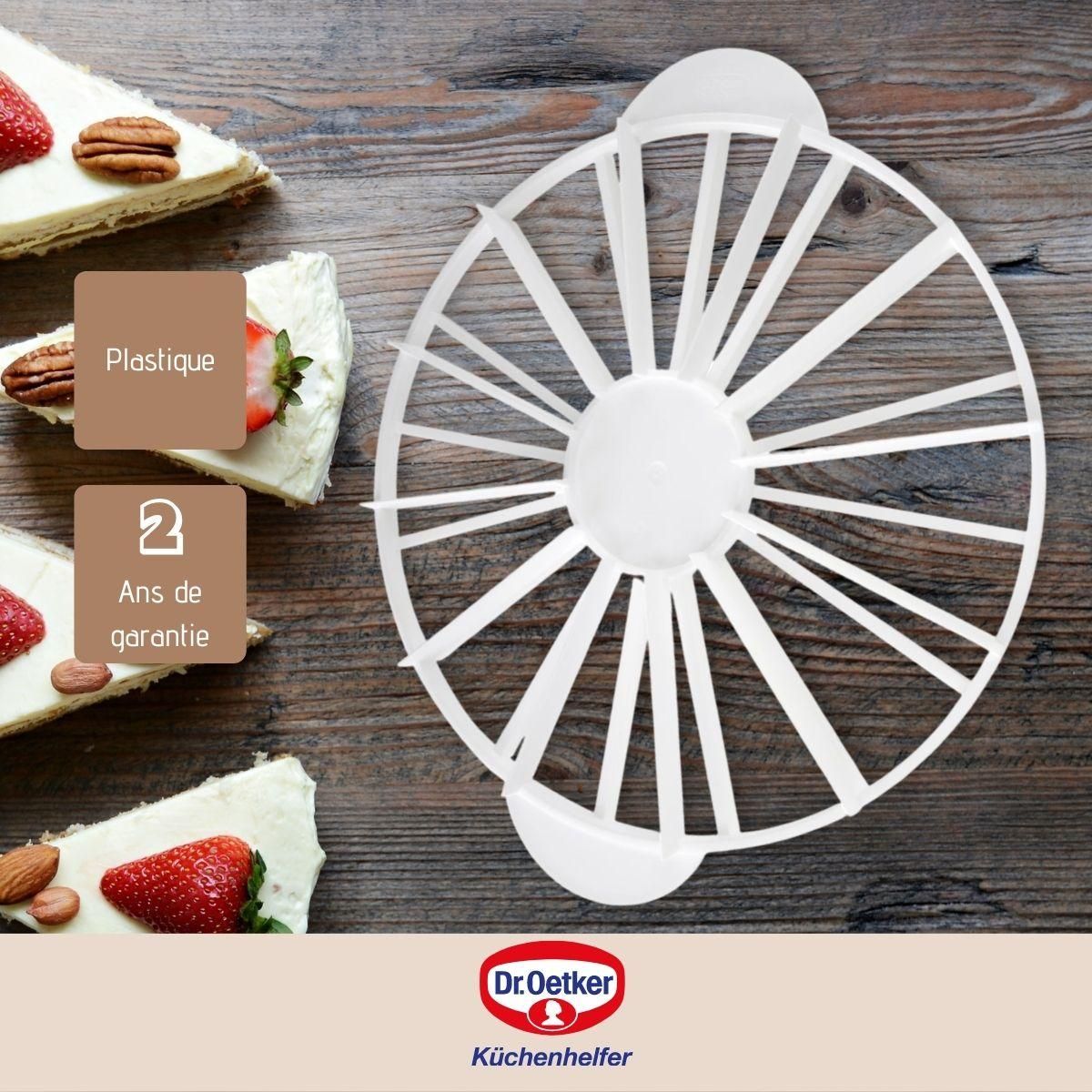 DR.OETKER Diviseur de gâteaux 12/16 parts Dr.Oetker Baker Edition