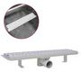 Voir la diapositive 2 : VIDAXL Drain de douche lineaire 530 x 140 mm acier inoxydable