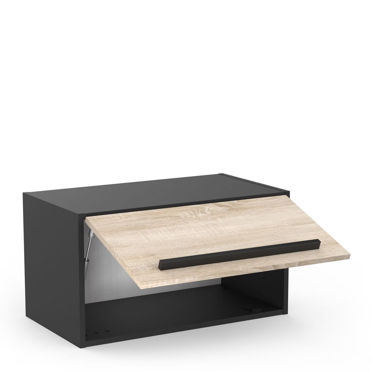 Meuble de cuisine haut sur hotte 1 abattant style industriel L64cm BRICKHOUSE