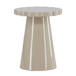 Paris Prix Table d'Appoint Design  Krull  55cm Beige Laqué