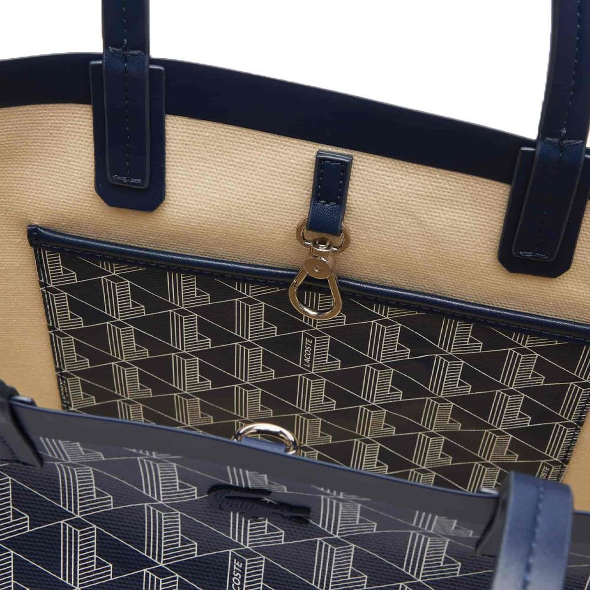 Voir la diapositive 5 : Lacoste Sac cabas marine femme lacoste zely