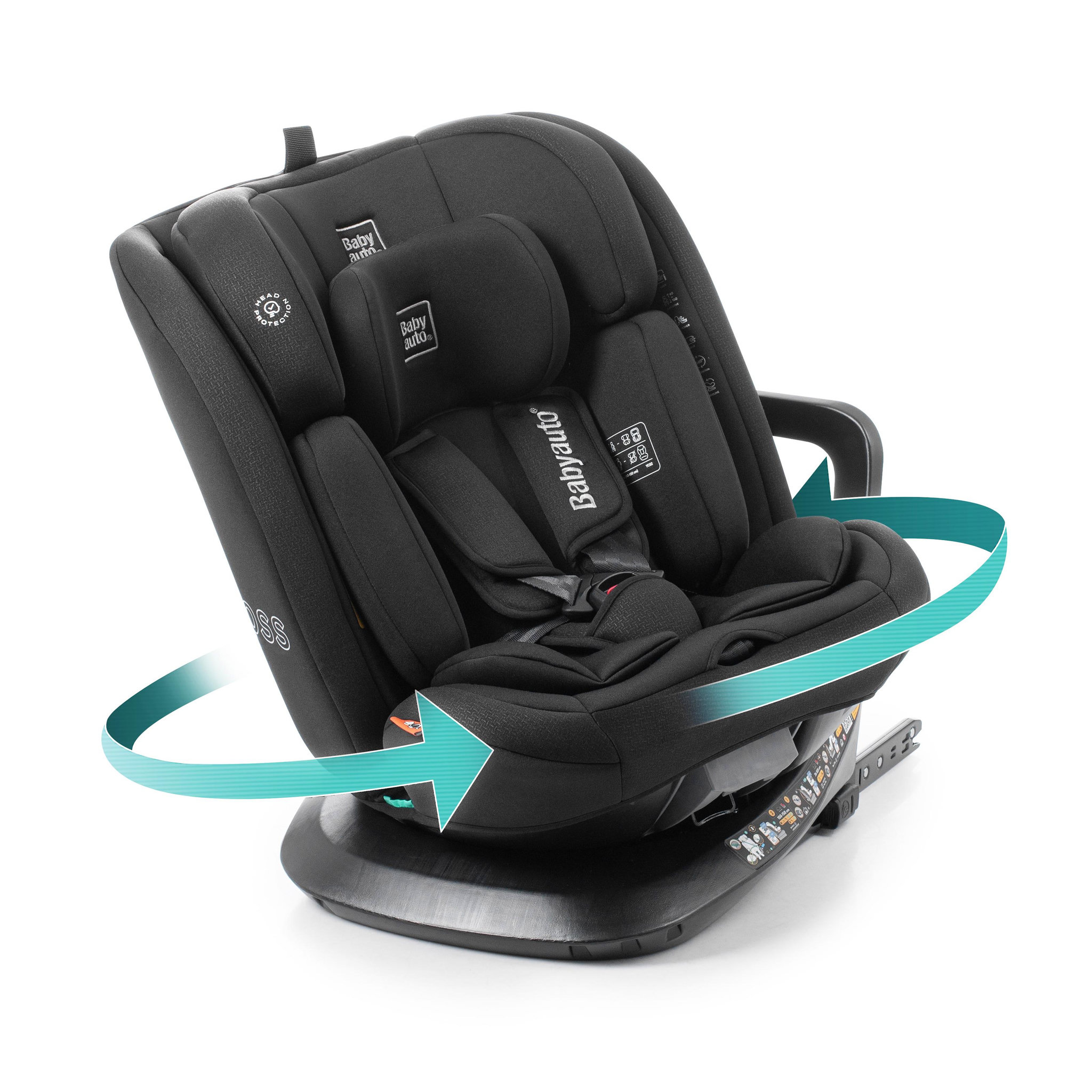 Voir la diapositive 2 : BABYAUTO Across ifix top tether 40-150 cm