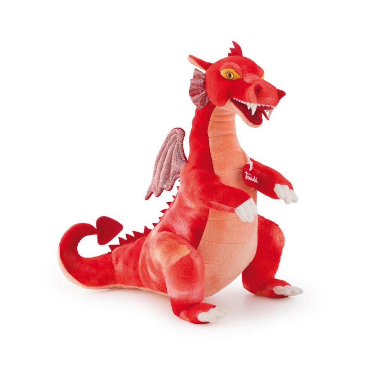 Trudi peluche dragon rouge - 40cm