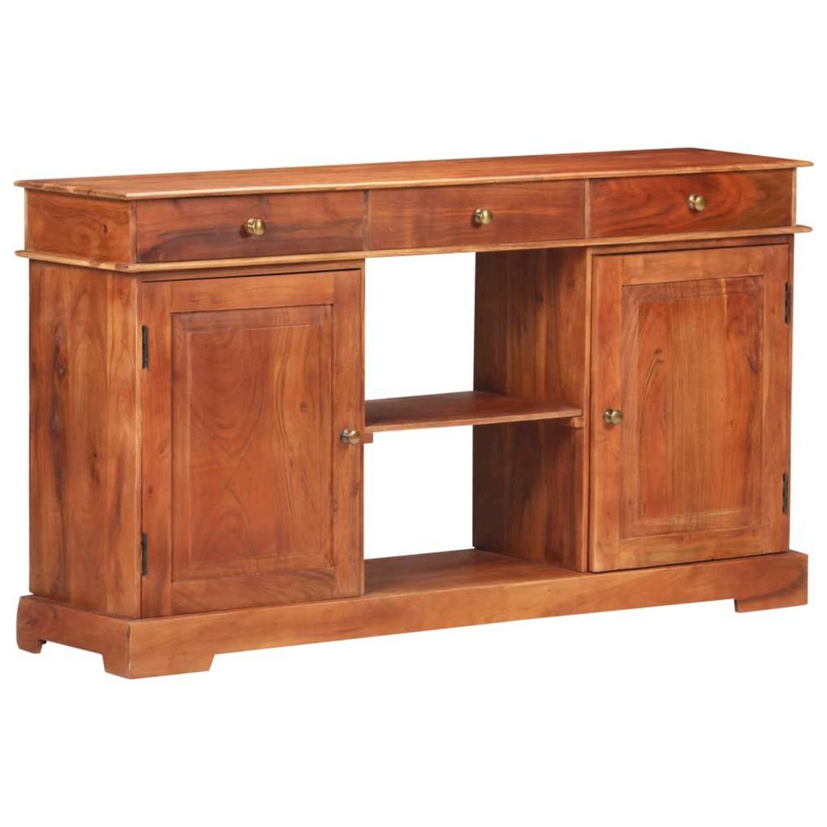 VIDAXL Buffet 135x35x75 cm Bois d'acacia solide