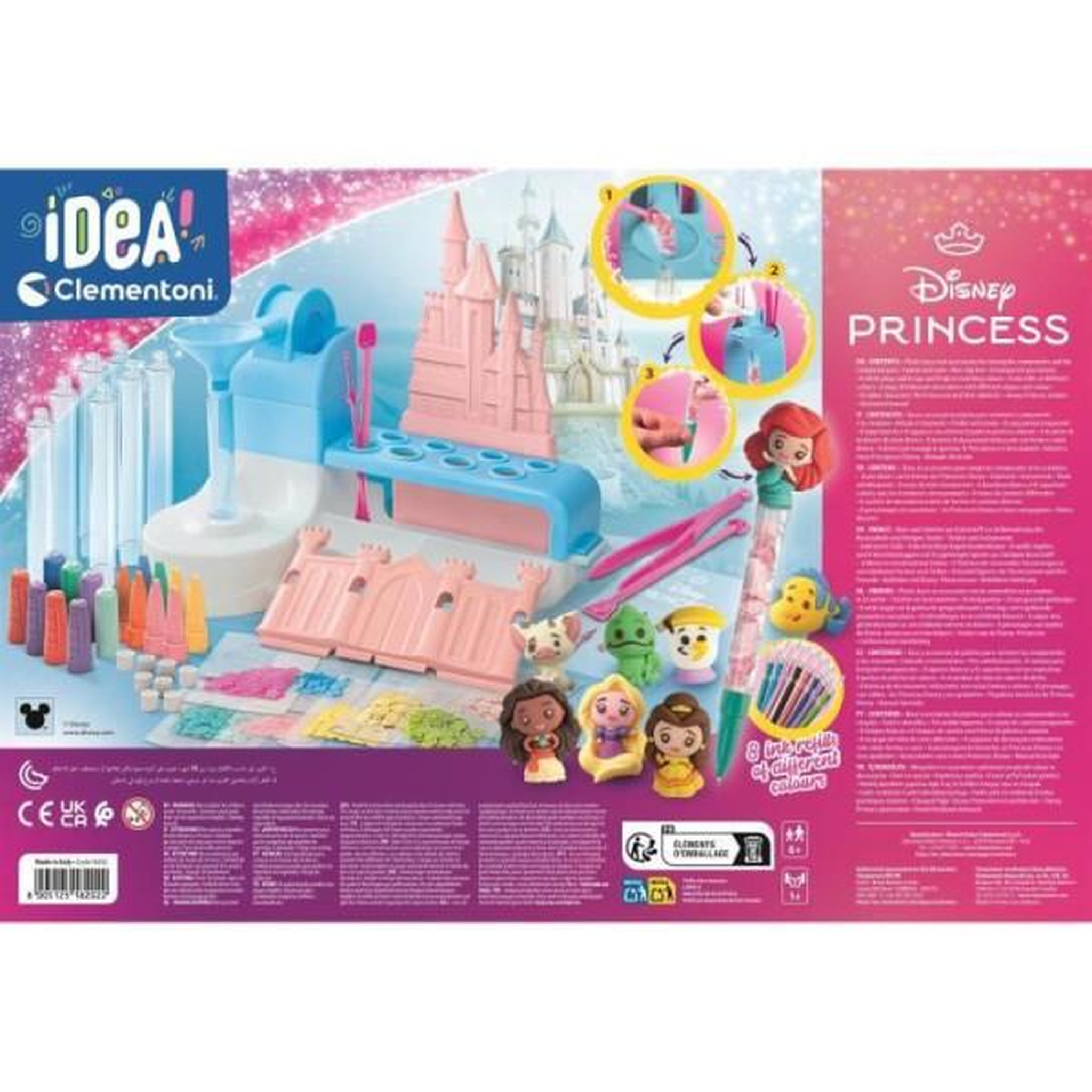 Voir la diapositive 2 : CLEMENTONI Jeu créatif Clementoni Crée tes stylos Disney Princess