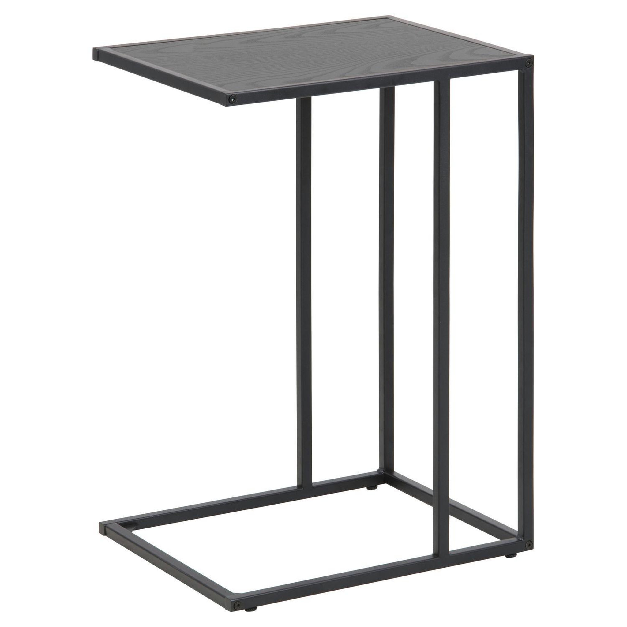Voir la diapositive 1 : TOILINUX Table d'appoint ou bout de canapé en mdf et métal