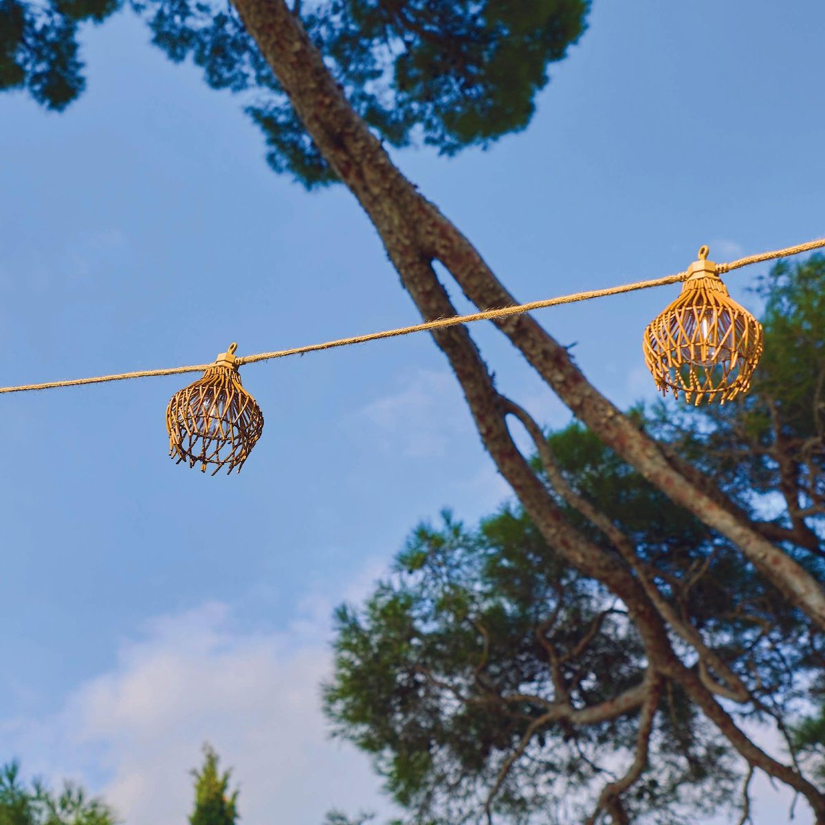 Lumisky Guirlande d'extérieur ROTILIA Beige Polyrotin 8M