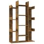 Voir la diapositive 2 : VIDAXL Bibliotheque Chene fume 86x25,5x140 cm Bois d'ingenierie