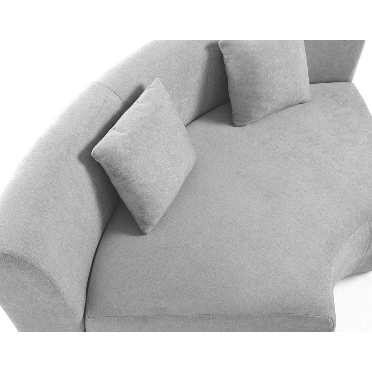 LISA DESIGN Ikare - module d'assise d'angle réversible - en tissu