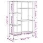 Voir la diapositive 6 : VIDAXL Etagere a livres 80x30x120 cm Acier et bois d'ingenierie