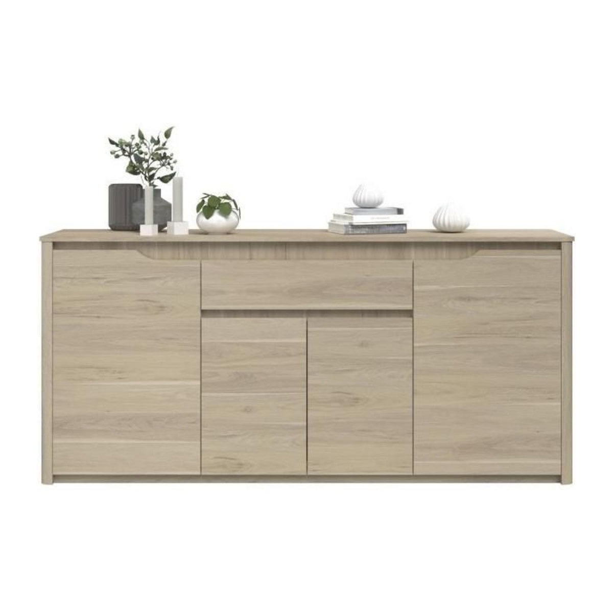 PARISOT Ensemble buffet et table ronde extensible - BETTY - Chene - PARISOT