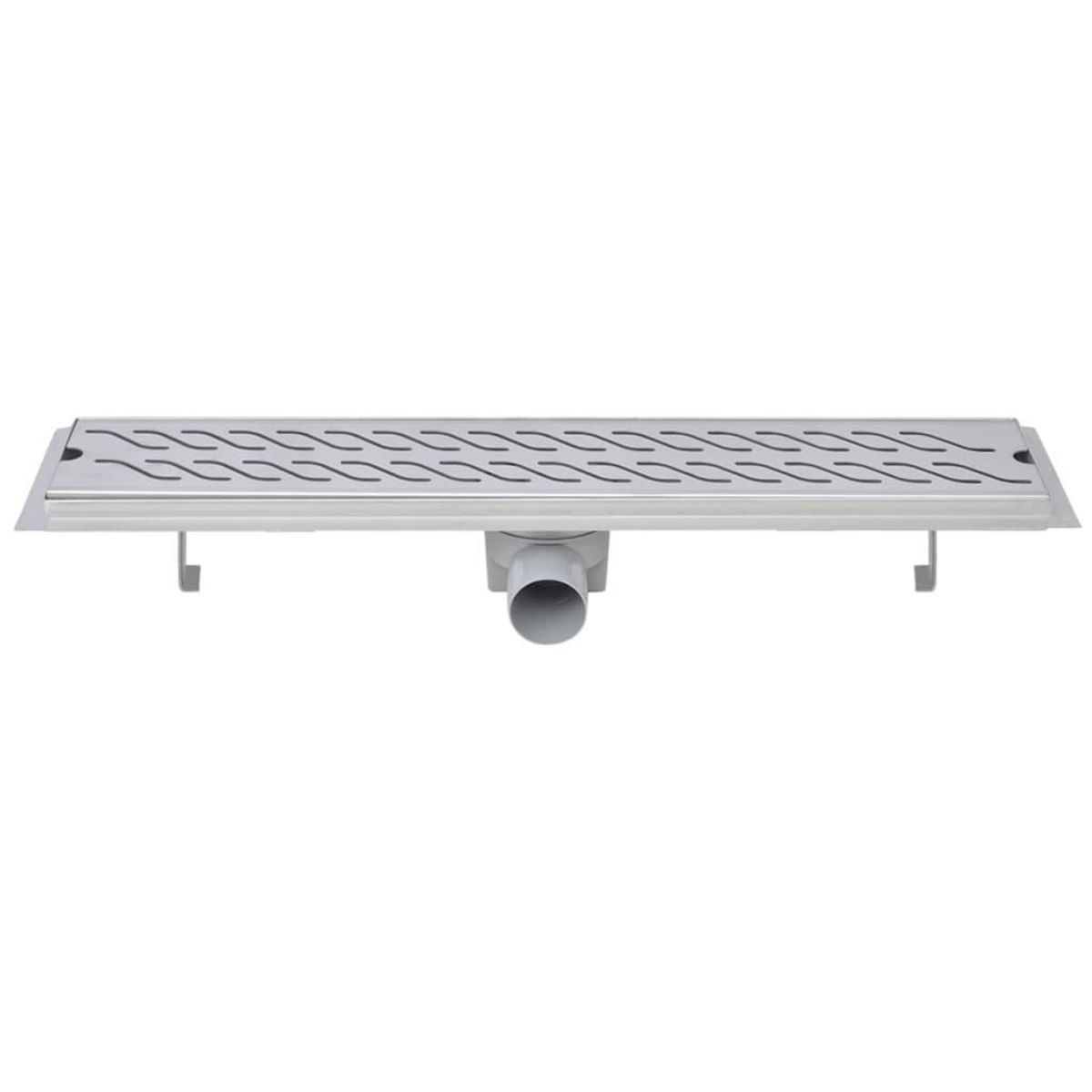 VIDAXL Drain de douche lineaire 630 x 140 mm Acier inoxydable
