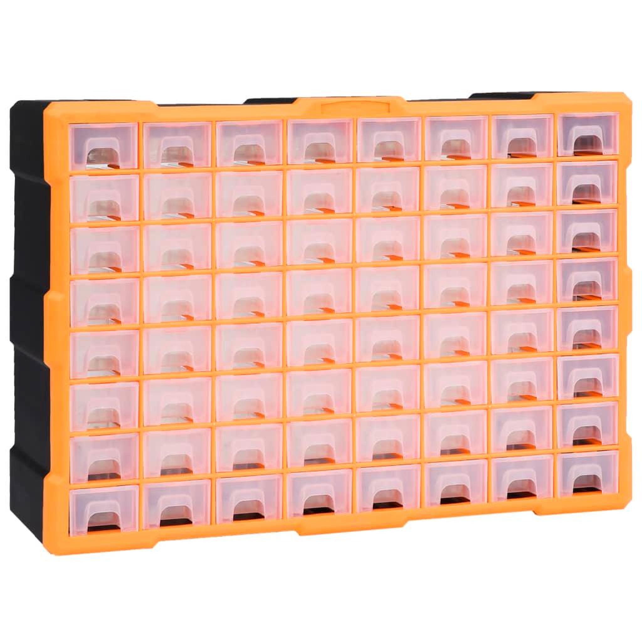 Voir la diapositive 1 : VIDAXL Organisateur multi-tiroirs avec 64 tiroirs 52x16x37,5 cm