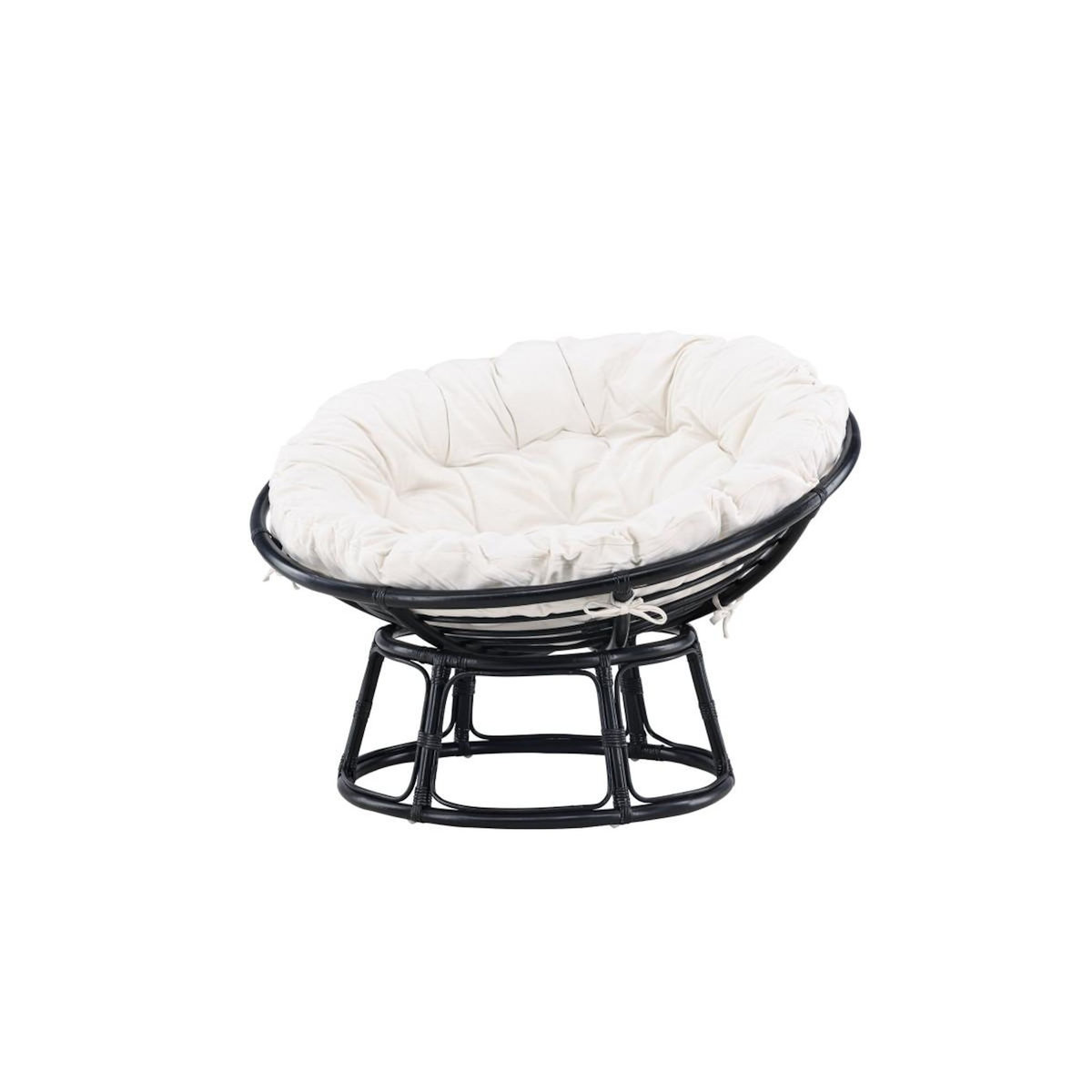 Paris Prix Fauteuil de Jardin Papasan  Bonnie  115cm Noir