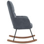 Voir la diapositive 4 : VIDAXL Chaise a bascule Gris fonce Velours