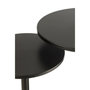 Voir la diapositive 3 : Paris Prix Lot de 2 Tables d'Appoint en Métal  Ice  50cm Noir
