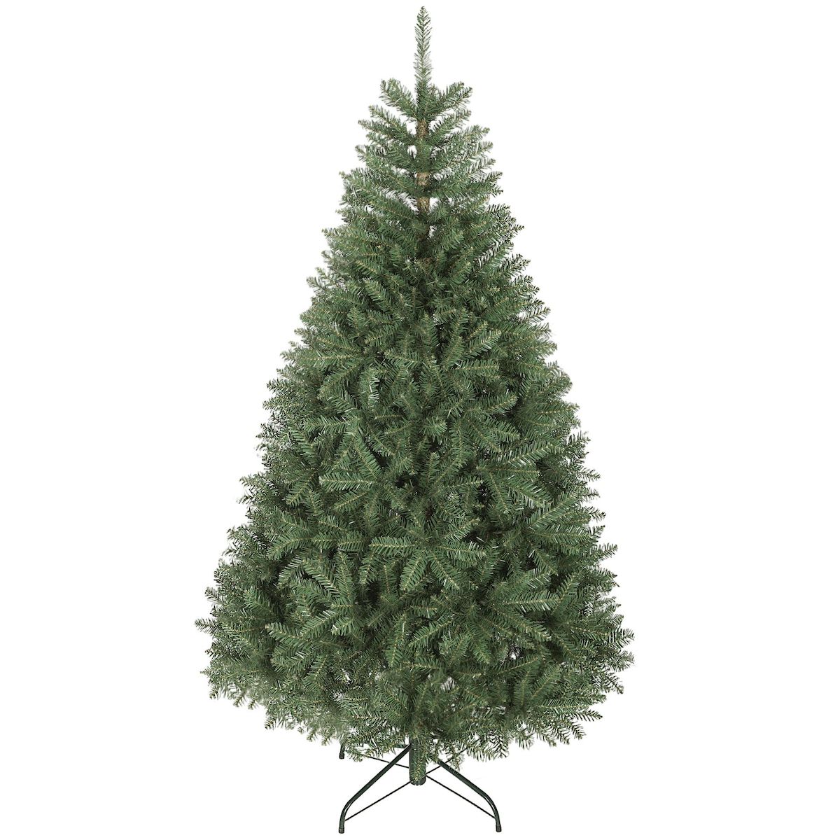 HOMCOM Sapin de Noël artificiel Ø110 x 180H cm 1687 branches épines imitation épicéa grand réalisme vert