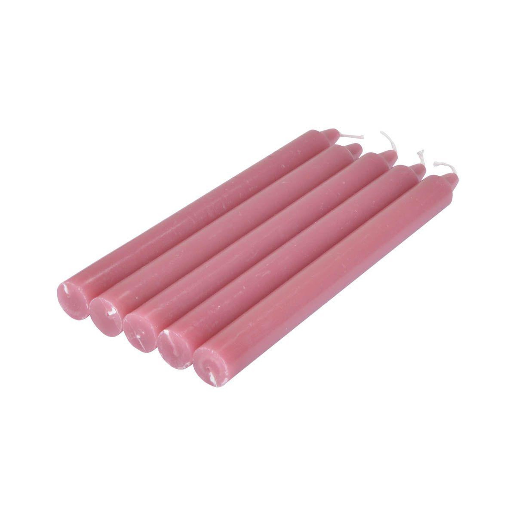 HOMEA Lot de 5 Bougies Chandelier  Essentiel II  19cm Rose