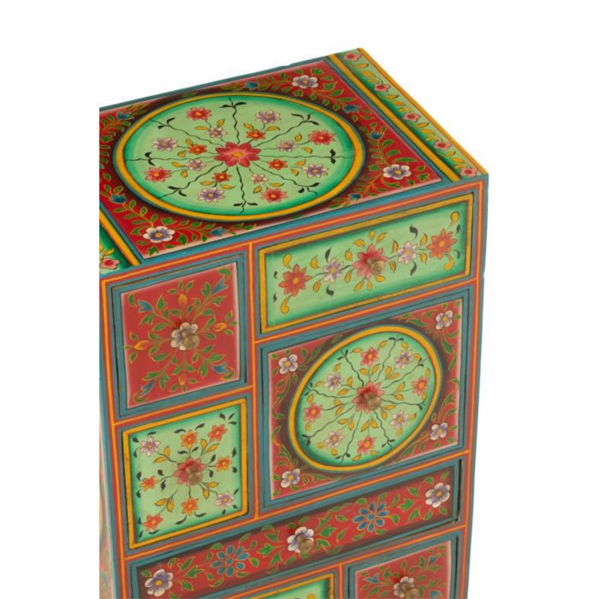 Paris Prix Commode 7 Tiroirs en Bois  Mumbai  65cm Multicolore