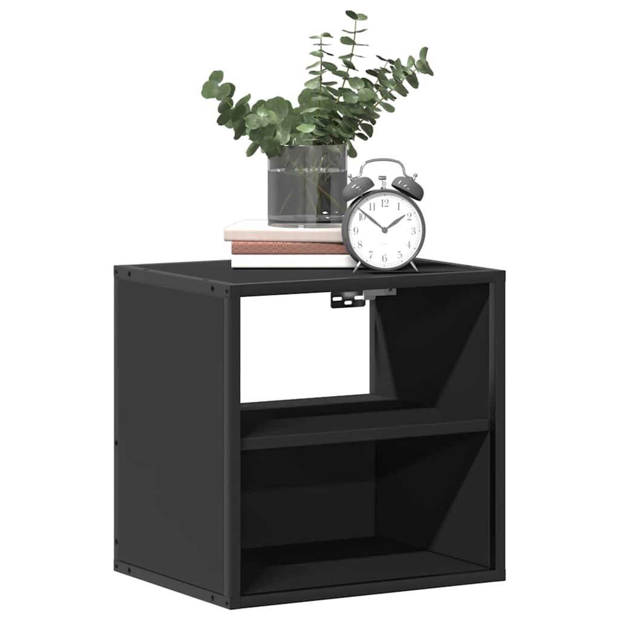Voir la diapositive 4 : VIDAXL Tables de chevet murales 2 pcs noir 40x31x39,5 cm