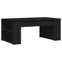 Voir la diapositive 2 : VIDAXL Table basse noir 102x55x42 cm bois d'ingenierie