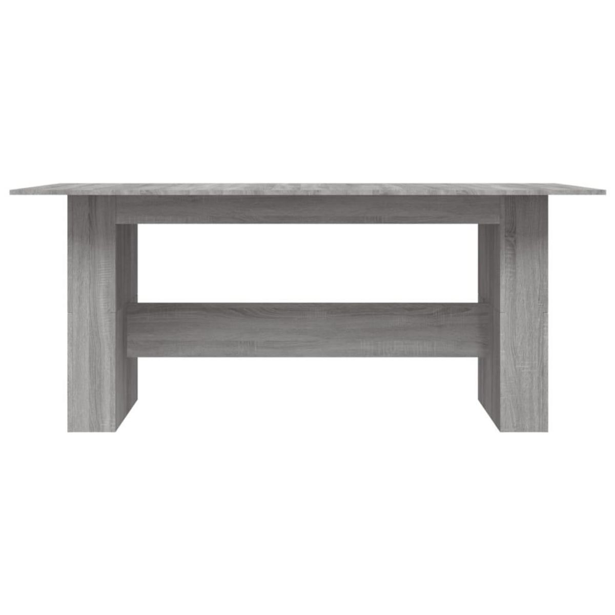 VIDAXL Table a dîner sonoma gris 180x90x76 cm bois d'ingenierie