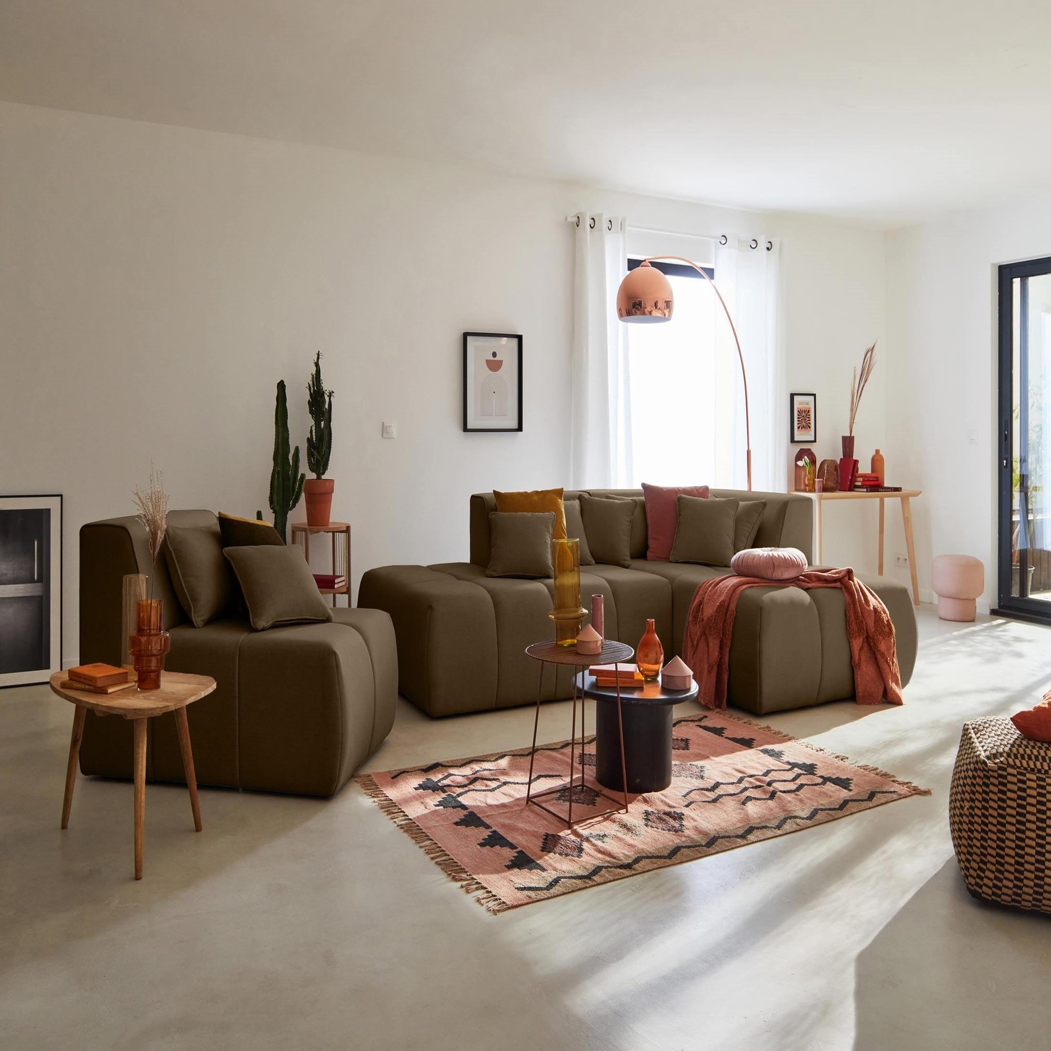 Voir la diapositive 3 : BEST MOBILIER Caracas - module d'assise gauche - en tissu