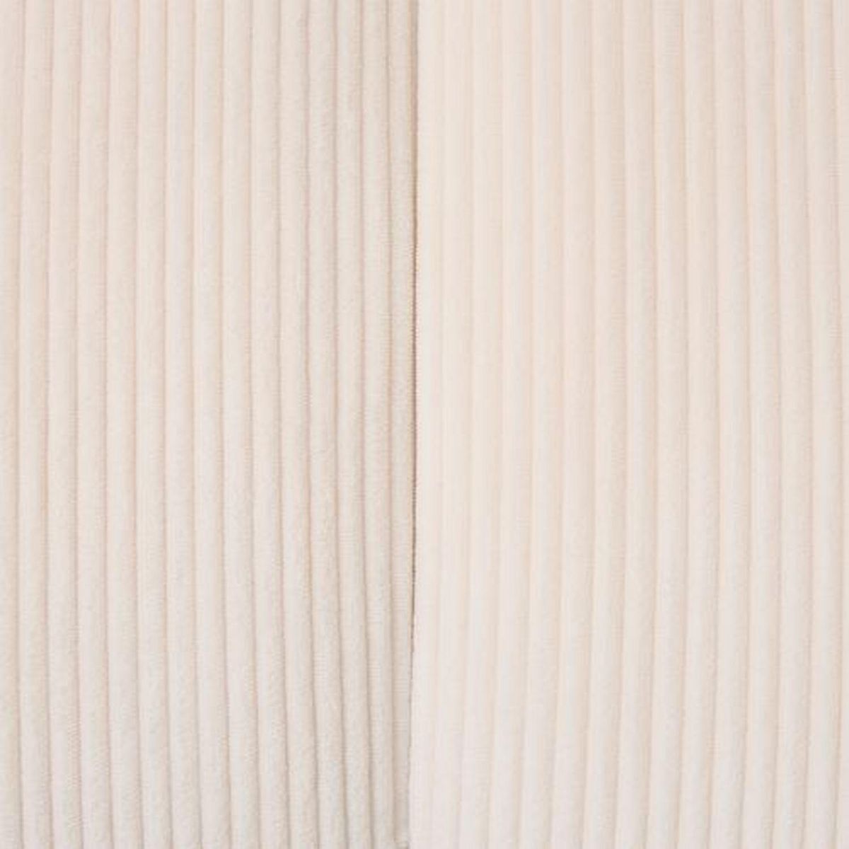 ATMOSPHERA Canapé fixe en tissu côtelé PALMA - 3 places - Ivoire