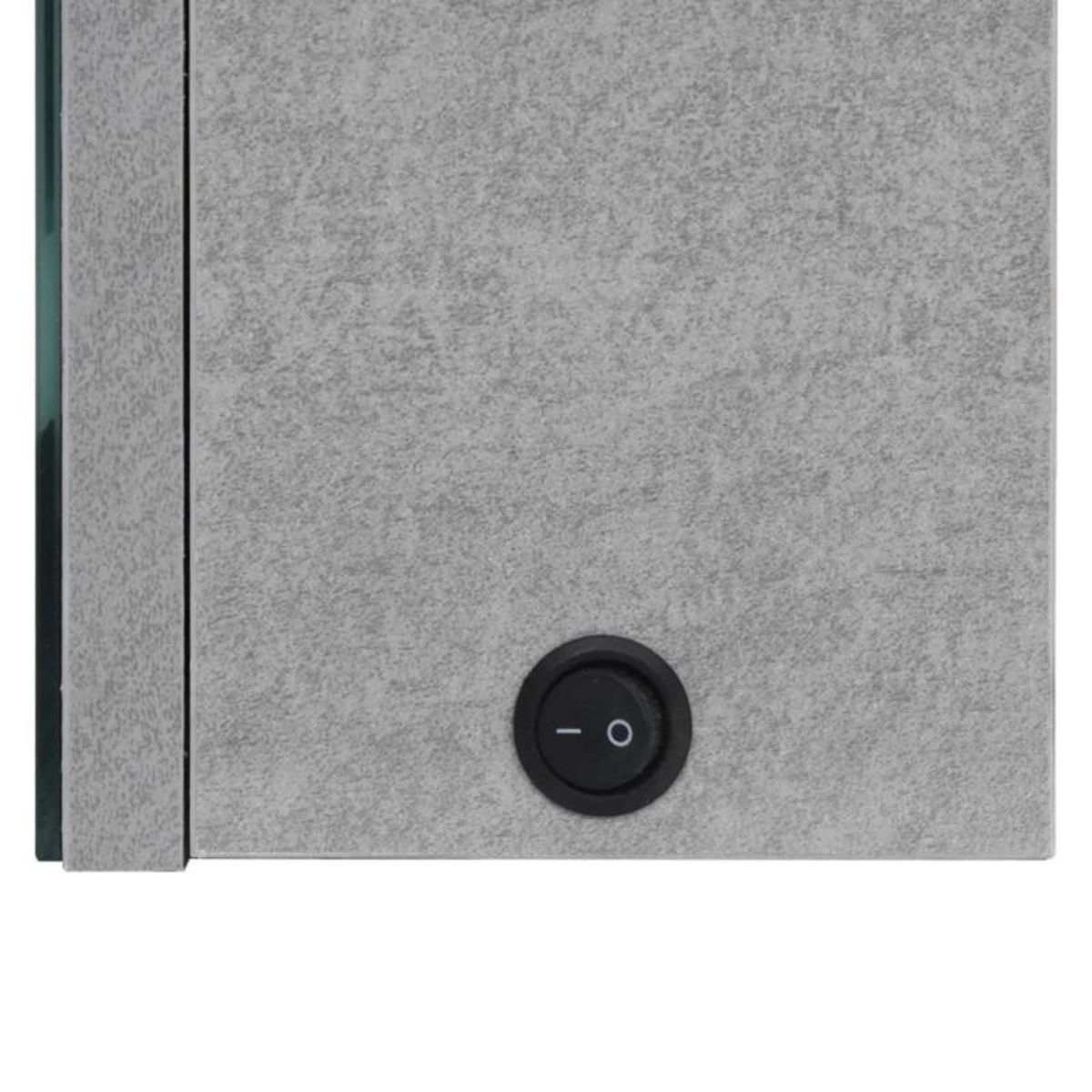 VIDAXL Armoire de salle de bain à miroir LED Gris béton 62x14x60 cm