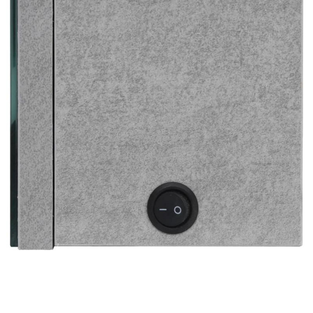 VIDAXL Armoire de salle de bain à miroir LED Gris béton 62x14x60 cm