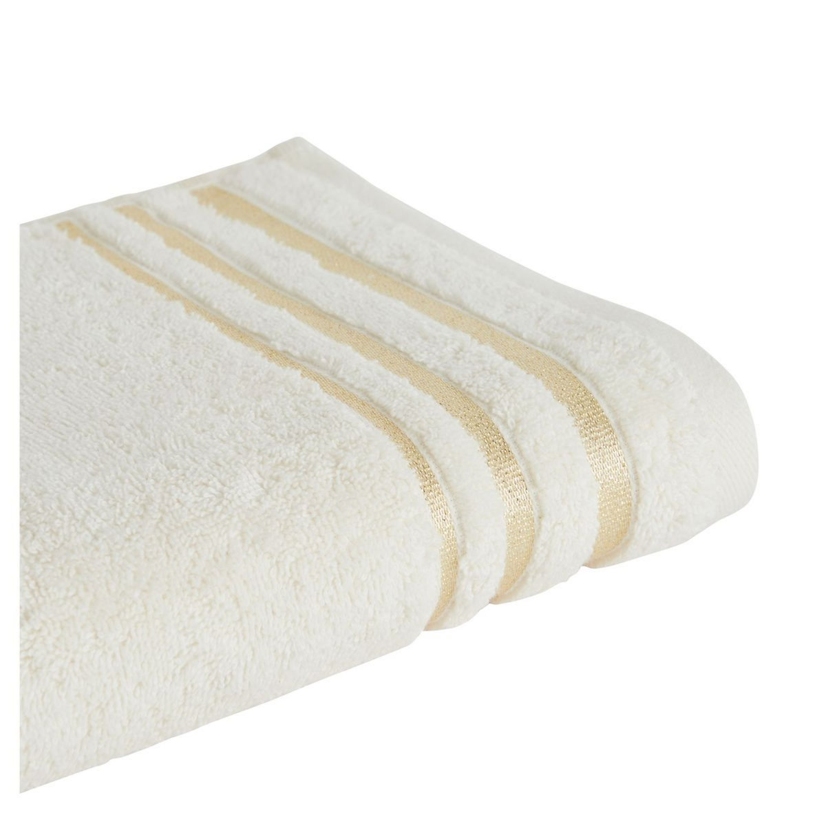 ACTUEL Serviette unie en coton liteau Lurex 500 g/m² SANDY 
