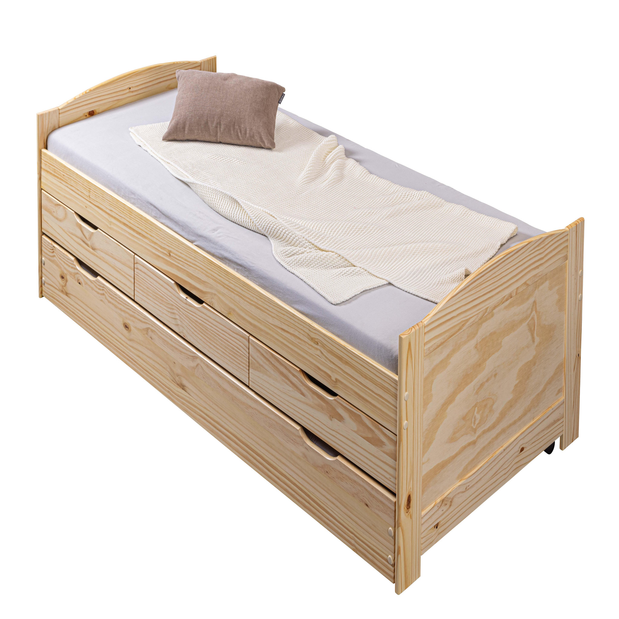 Voir la diapositive 6 : INTERLINK Lit gigogne MARINELLA 90x200