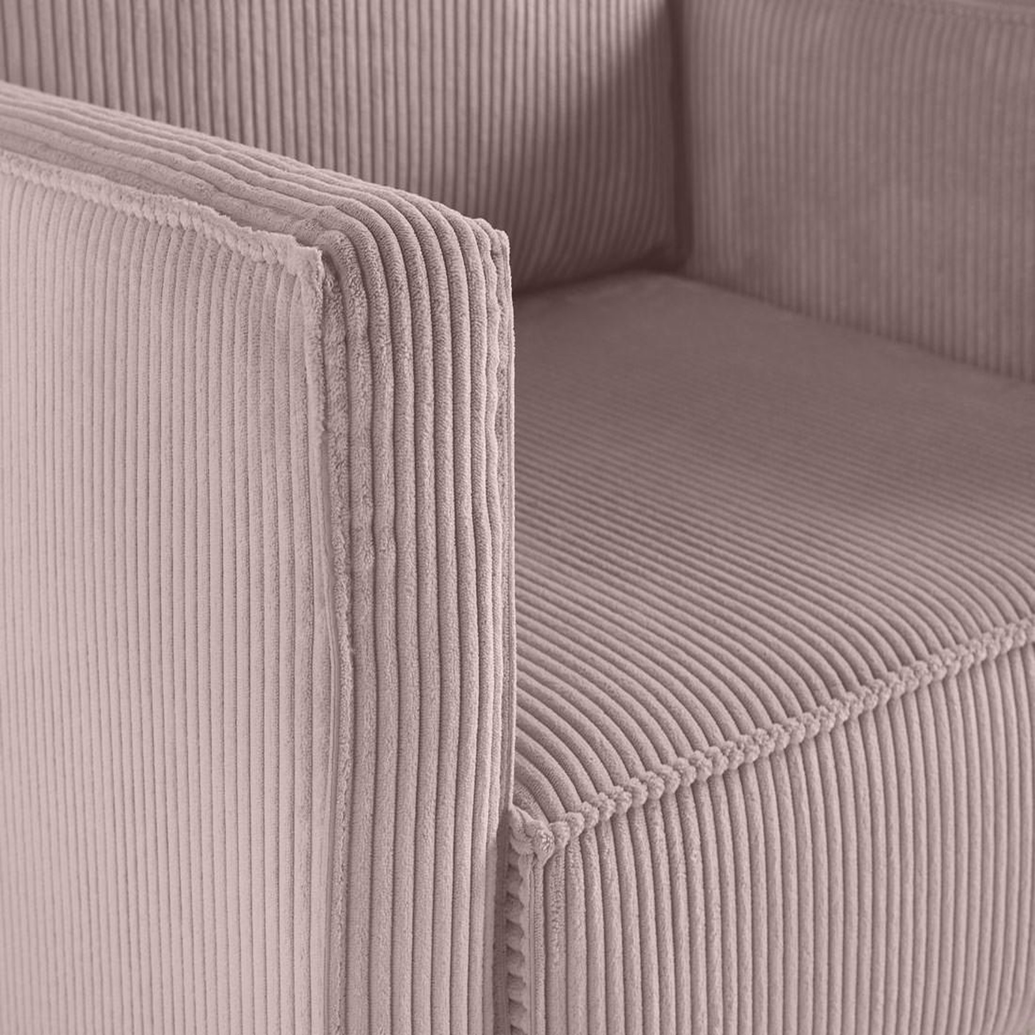 Voir la diapositive 5 : LISA DESIGN Charlie - fauteuil - pieds hauts - en velours côtelé