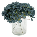 ATMOSPHERA Composition d'Hortensias Artificiels  Dean  24cm Bleu