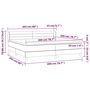 Voir la diapositive 6 : VIDAXL Sommier a lattes de lit avec matelas Gris clair 200x200cm Tissu