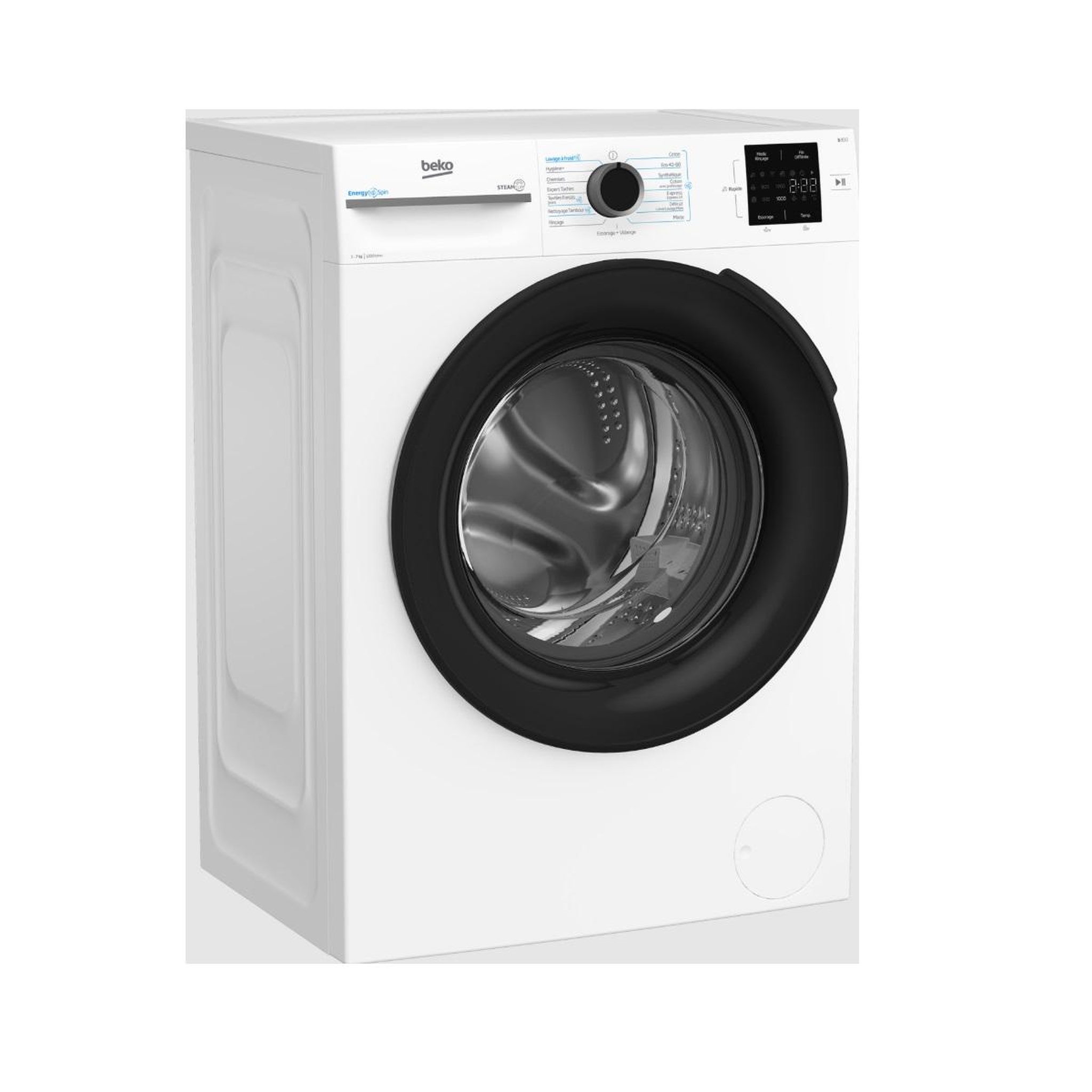 Voir la diapositive 4 : Beko Lave-linge frontal 7kg 1200 tours/min - bm3wfu37211b