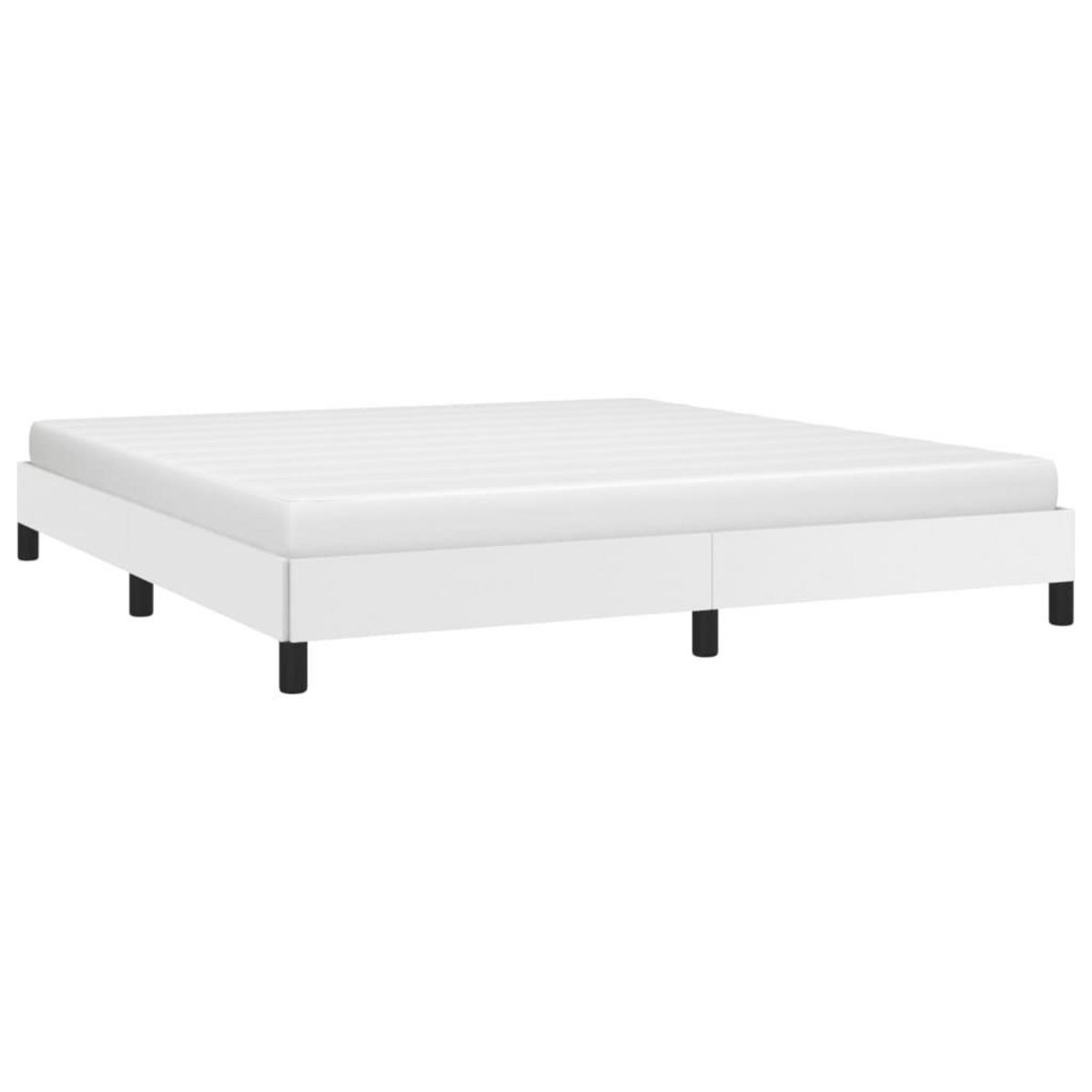 VIDAXL Cadre de lit sans matelas blanc 180x200 cm similicuir