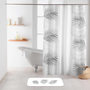 Voir la diapositive 1 : Paris Prix Rideau de Douche Imprimé  Orbella  180x200cm Blanc & Argent