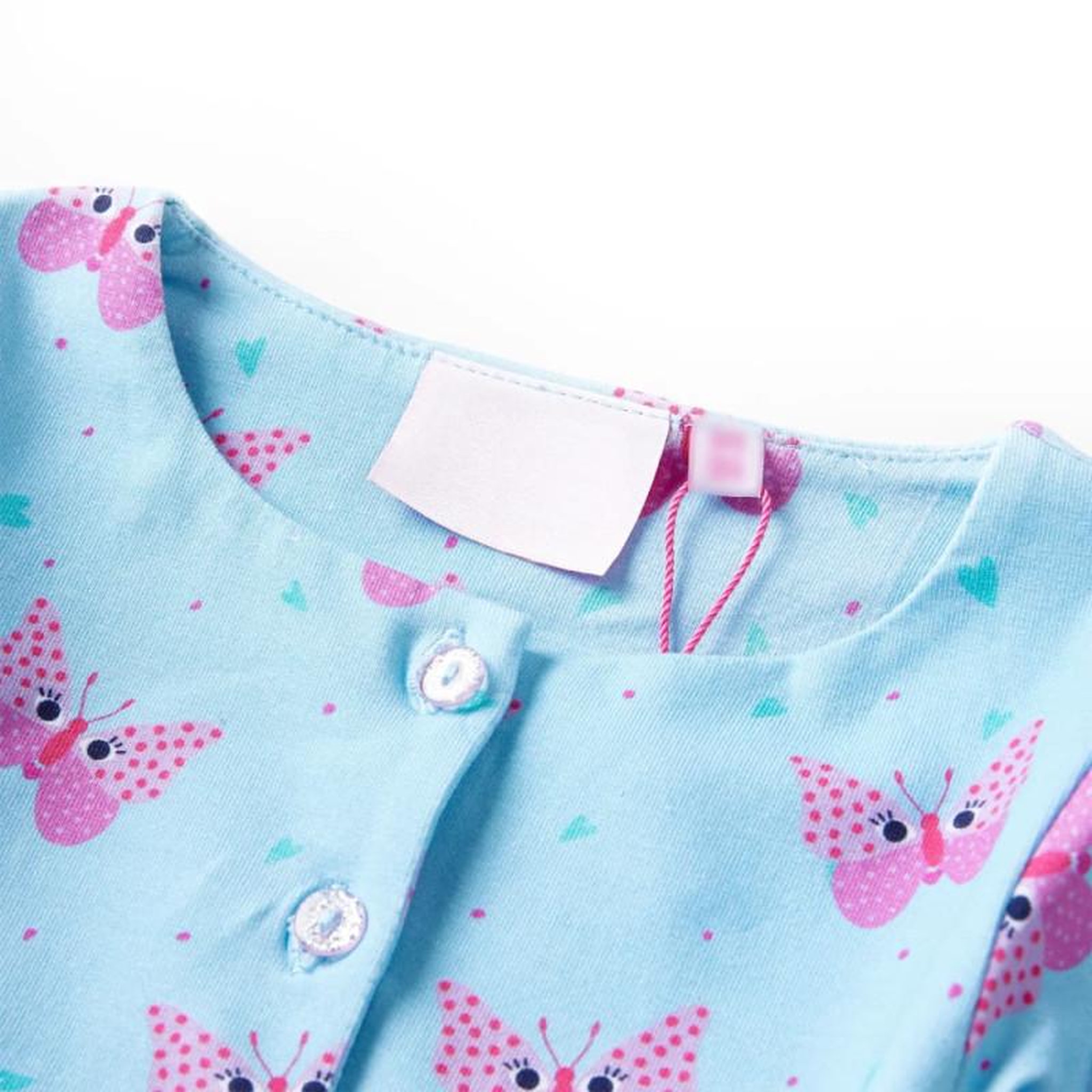 Voir la diapositive 3 : VIDAXL Robe pour enfants avec boutons sans manches bleu 128