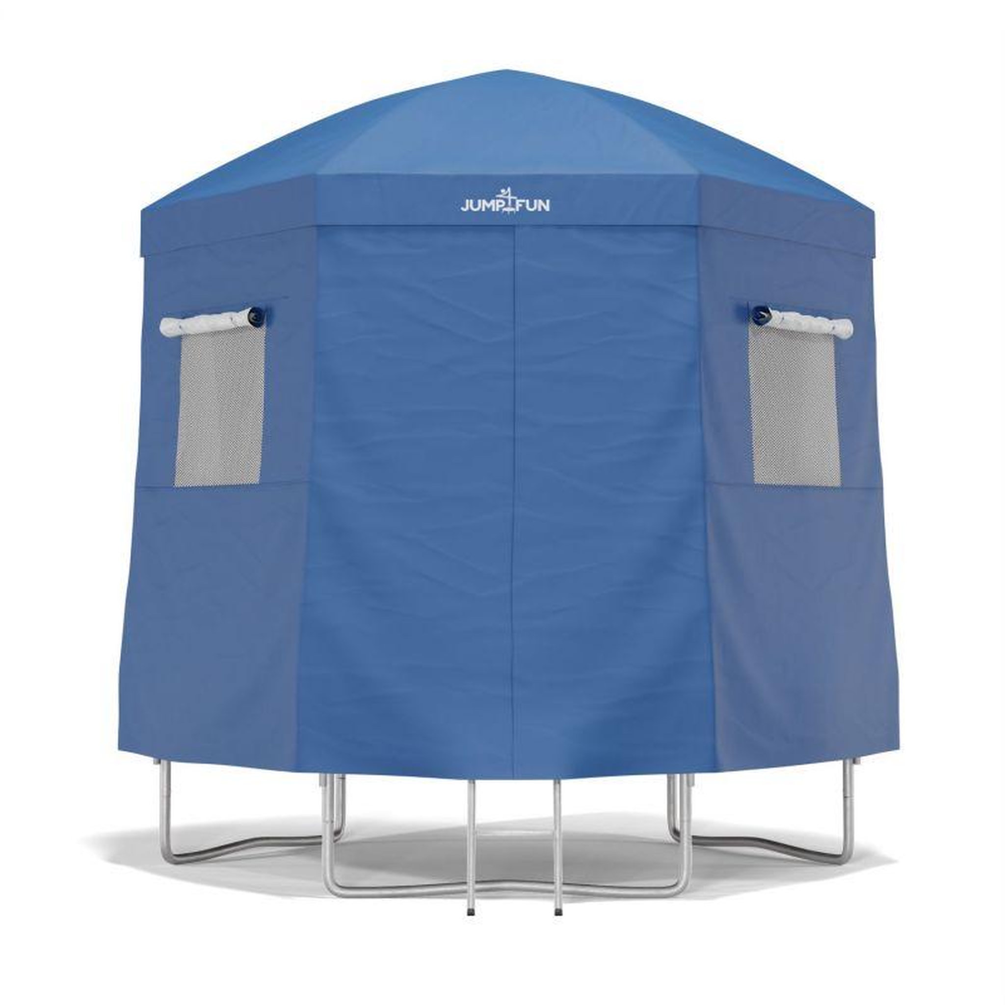 Voir la diapositive 5 : JUMP4FUN Tente cabane pour trampoline 6FT-185cm - Bleu