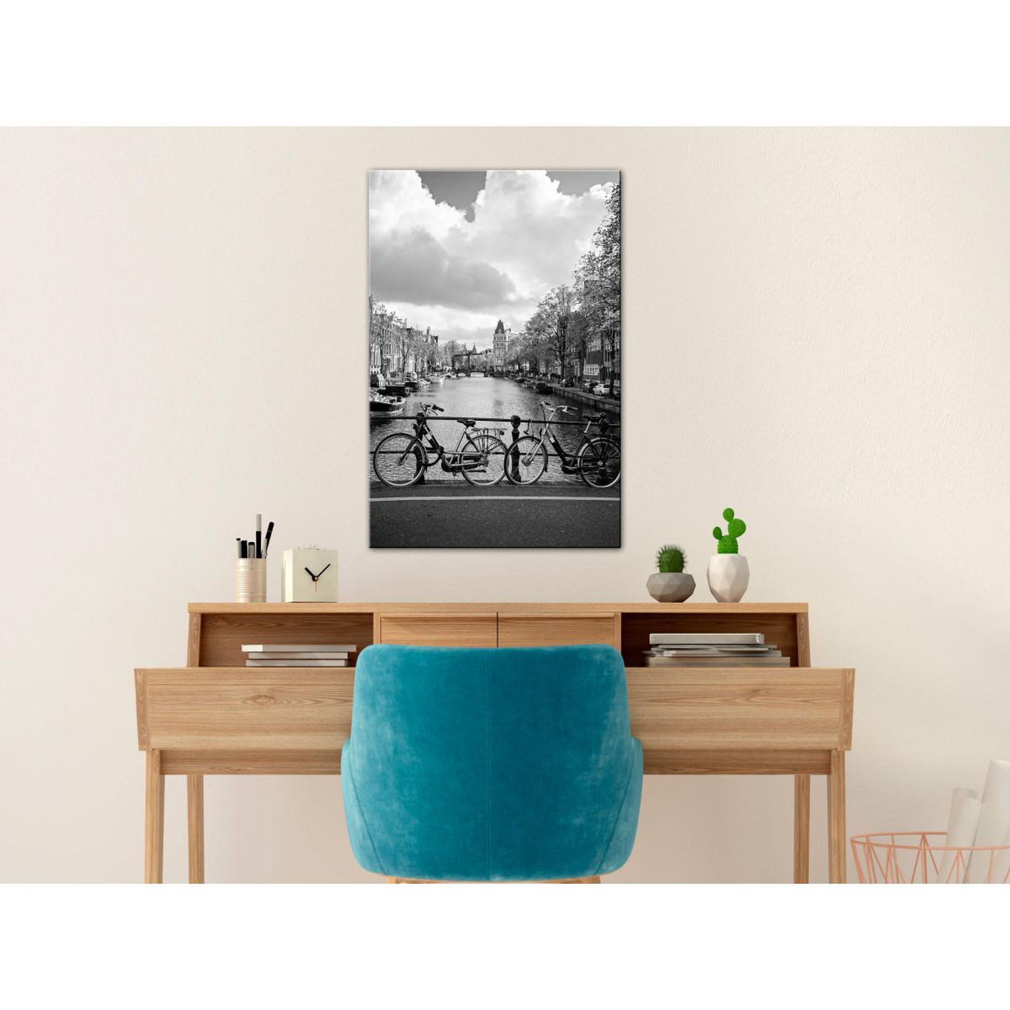 Voir la diapositive 2 : Paris Prix Tableau Imprimé  Bikes on Bridge