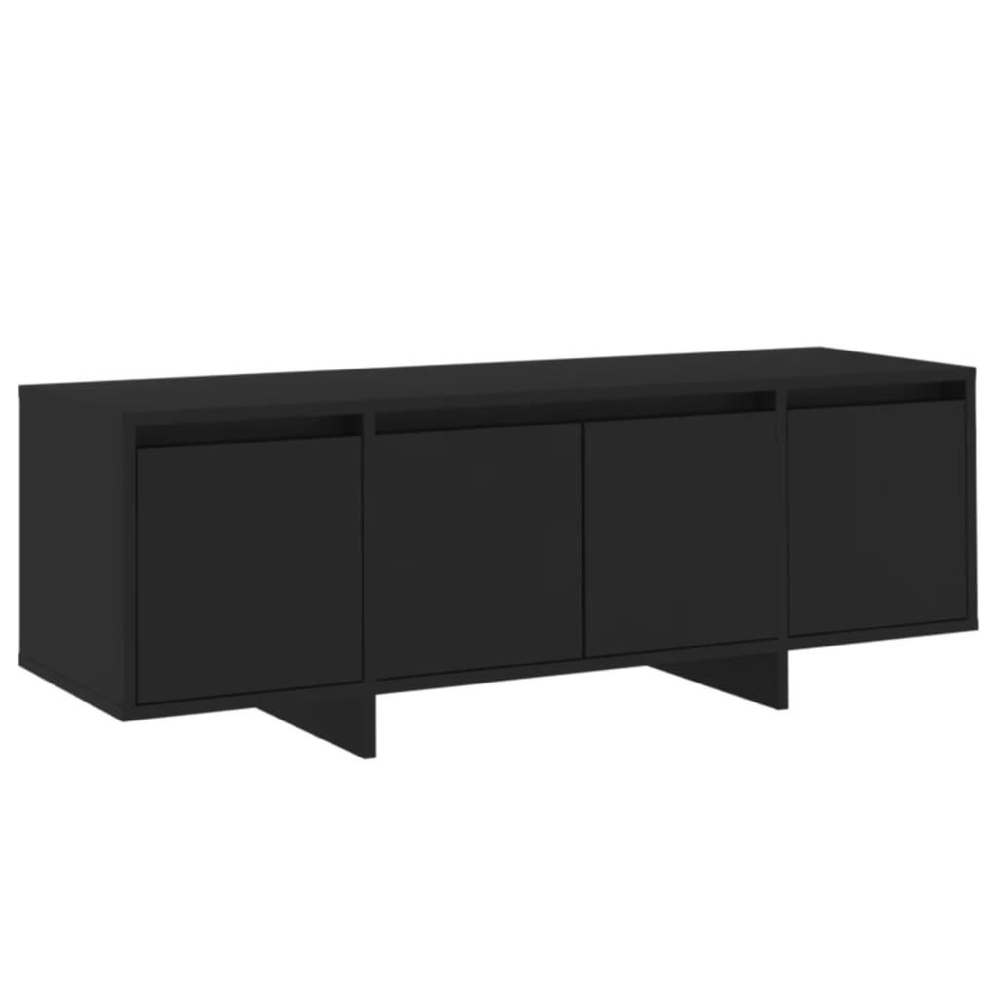 Voir la diapositive 2 : VIDAXL Meuble TV Noir 120x30x40,5 cm Bois d'ingenierie