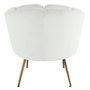 Voir la diapositive 4 : Paris Prix Fauteuil Arrondi en Velours  Dabren  80cm Blanc