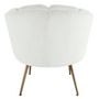 Voir la diapositive 4 : Paris Prix Fauteuil Arrondi en Velours  Dabren  80cm Blanc