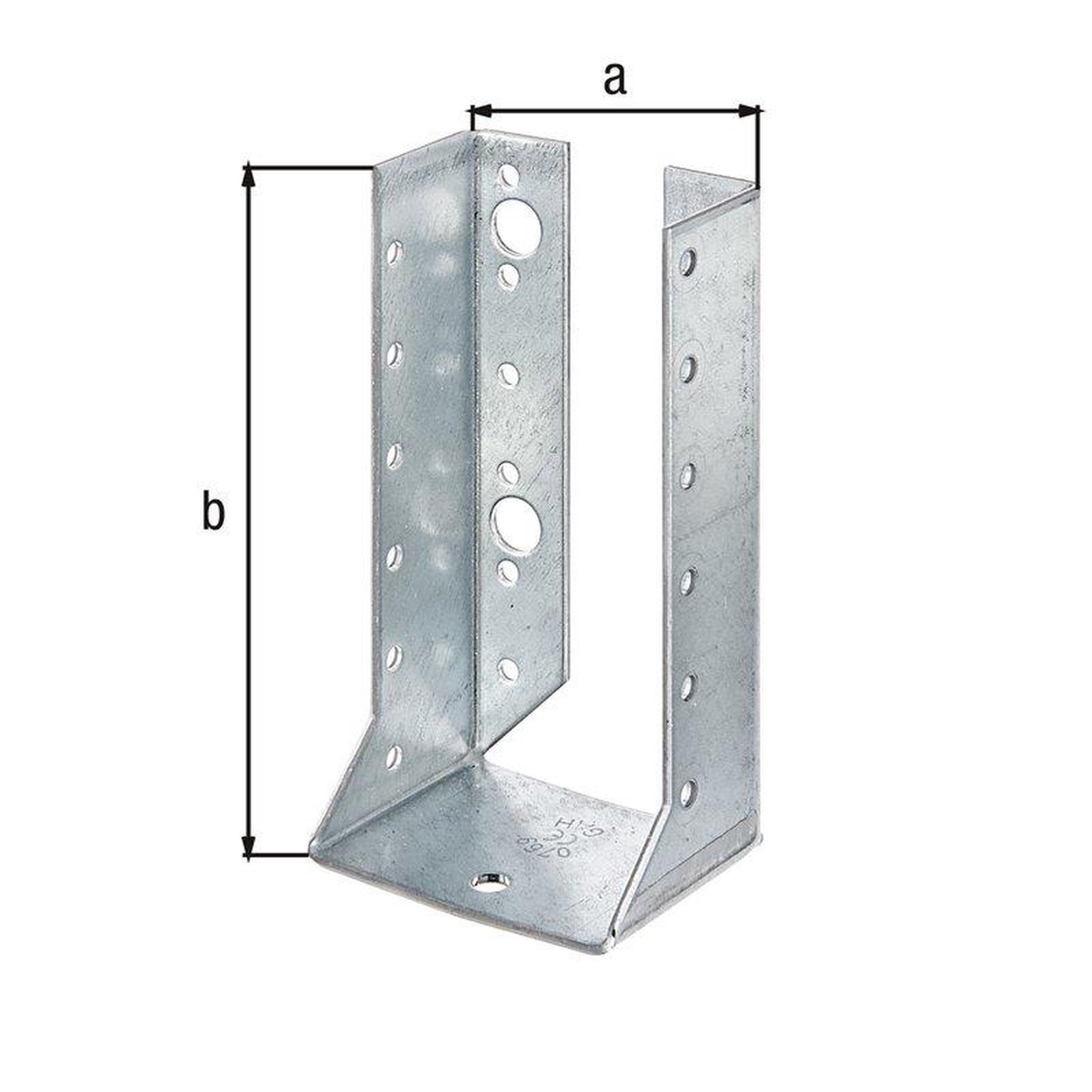 CENTRALE BRICO Support U ailes intérieures galvS 64x128