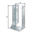 CENTRALE BRICO Support U ailes intérieures galvS 64x128